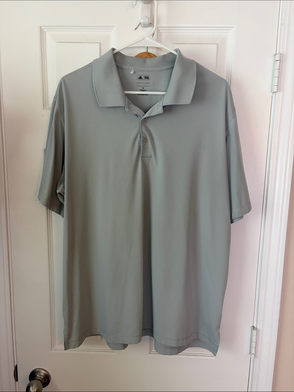 adidas Men's Polo Shirt in Light Gray